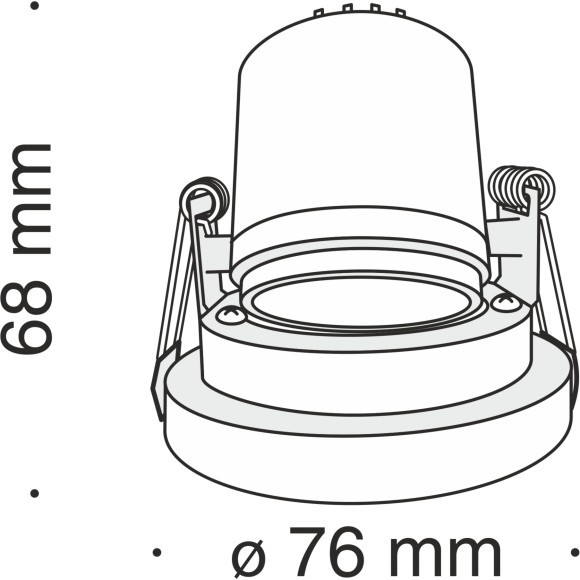 Встраиваемый светильник Technical DL040-L10CH4K