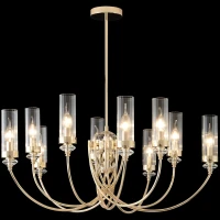 Люстра Crystal Lux SECRET SP10 GOLD, комплектный центральный шток 150+300+450 мм
