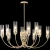 Люстра Crystal Lux SECRET SP10 GOLD, комплектный центральный шток 150+300+450 мм