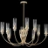 Люстра Crystal Lux SECRET SP10 GOLD, комплектный центральный шток 150+300+450 мм