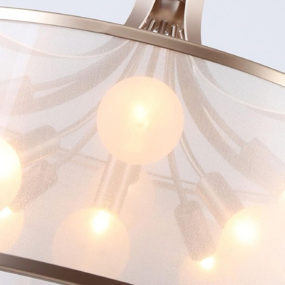 2551-9P, подвесная люстра, D600xH500/1000, 9xG9x40W, excluded