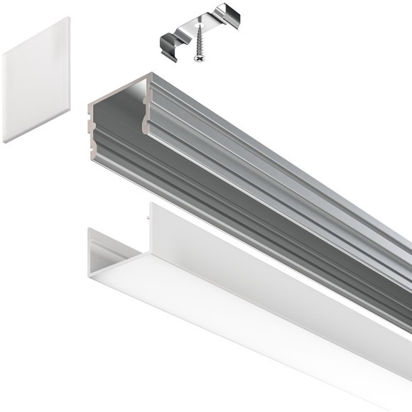 Алюминиевый профиль накладной 21x21 ALM007S-2M