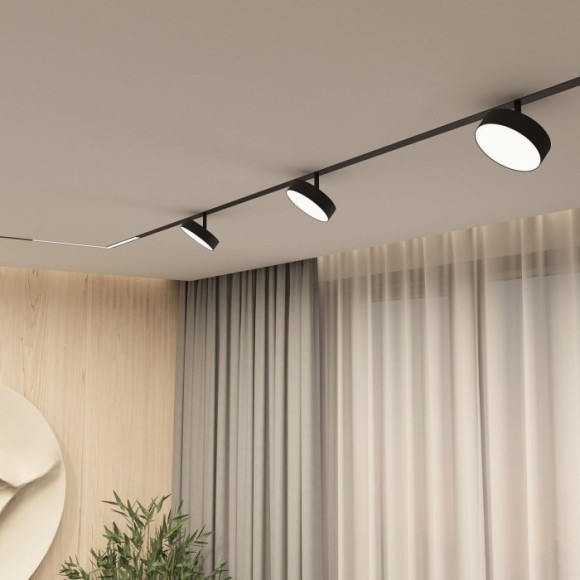 DK8070-BK Трековый магнитный светодиодный SMART (TUYA, Алиса, Wi-Fi, пам. настроек) светильник Denkirs SMART 220V CRI90+ 3000-6000К 1350Лм 120° 16Вт