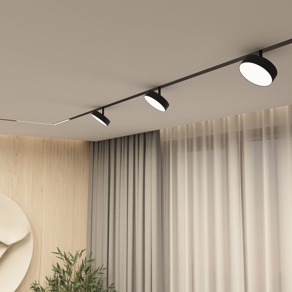 DK8070-BK Трековый магнитный светодиодный SMART (TUYA, Алиса, Wi-Fi, пам. настроек) светильник Denkirs SMART 220V CRI90+ 3000-6000К 1350Лм 120° 16Вт