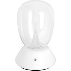 Настольная лампа диммируемая 10W 3000K прозрачный/белый Uovo III Lightstar 807906