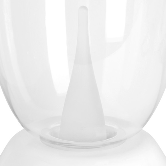 Настольная лампа диммируемая 10W 3000K прозрачный/белый Uovo III Lightstar 807906