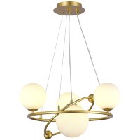 SLE2210-203-04 Светильник подвесной Золотой/Белый G9 4*5W ARTU