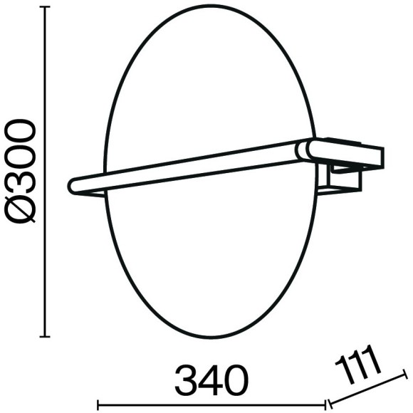 Настенный светильник (бра) Maytoni MOD279WL-L14G3K