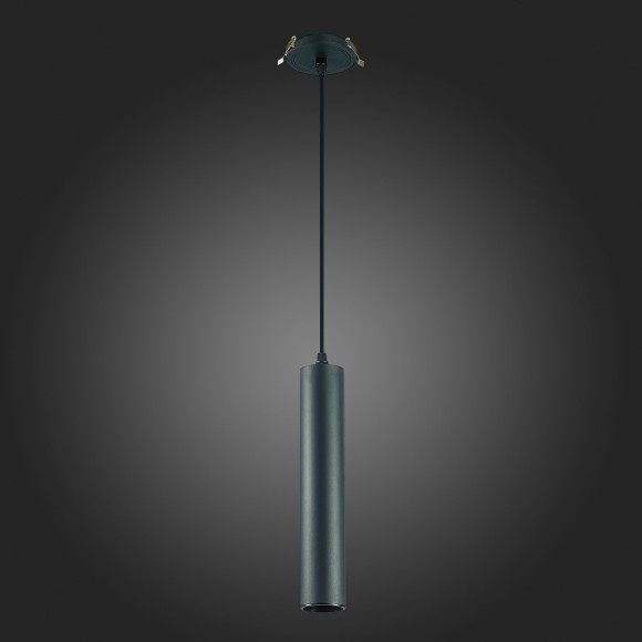 ST151.408.01 Встраиваемый подвесной светильник Черный GU10 1*50W  IP20 D54xH290 220V Без ламп Подвесные светильники