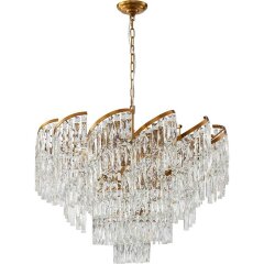 Люстра подвесная хрустальная 2176/05/18P Stilfort, серия Sapparo Люстра подвесная хрустальная 2176/05/18P Stilfort, серия Sapparo