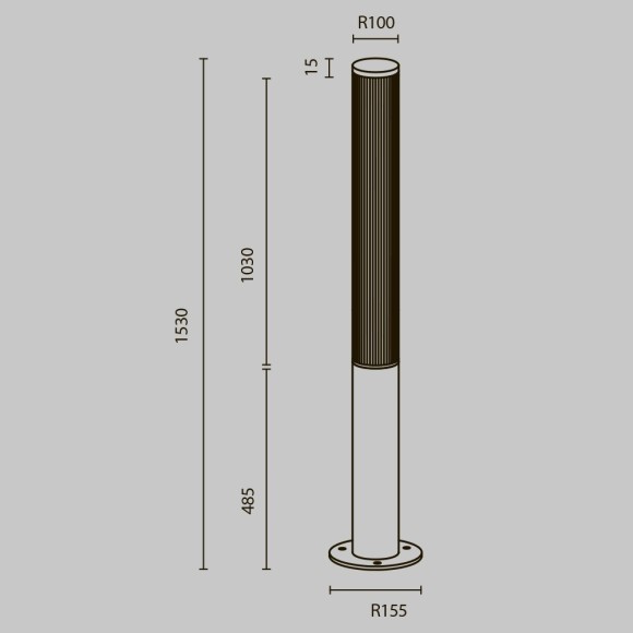 Садово-парковый светильник Outdoor O467FL-L70B3K Садово-парковый светильник Outdoor O467FL-L70B3K