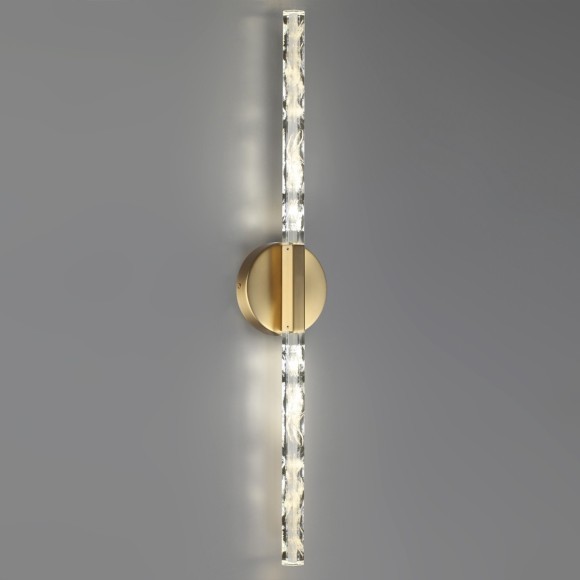 6679/6WL L-VISION ODL24 149 Настенный светильник античная бронза/металл/хрусталь IP20 LED 6W 360Лм 4000K ALETTA