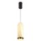 Freya Iride FR5627PL-L11BBS Светильник подвесной светодиодный, основание черное+латунь, плафон стекло под камень, стеклянный декоративный интерьерный подвес теплого света 14Вт 2700K 1000лм CRI80 IP20 220V