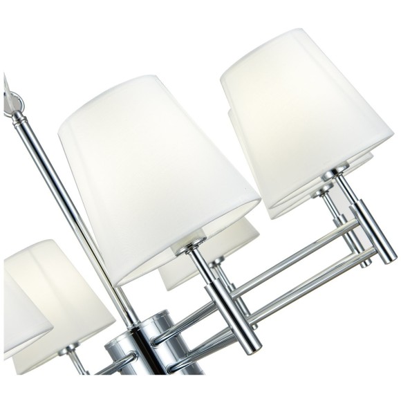 SLE105403-08 Светильник потолочный Хром/Белый E14 8*40W LAGORO