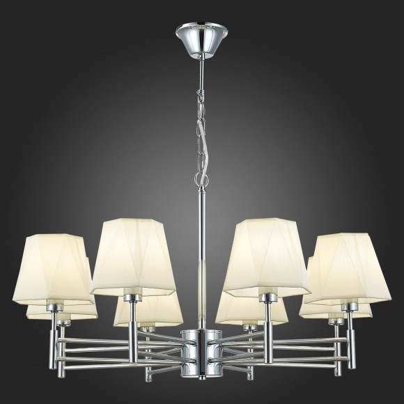 SLE105403-08 Светильник потолочный Хром/Белый E14 8*40W LAGORO