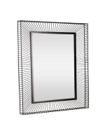 425034 MASINLOC Декоративное настенное зеркало сталь зеркальное стекло черный L600 B50 H900