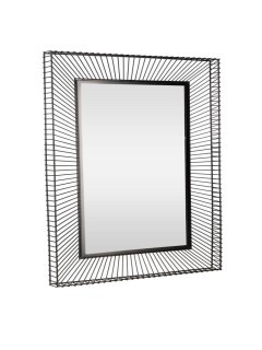 425034 MASINLOC Декоративное настенное зеркало сталь зеркальное стекло черный L600 B50 H900 425034 MASINLOC Декоративное настенное зеркало сталь зеркальное стекло черный L600 B50 H900