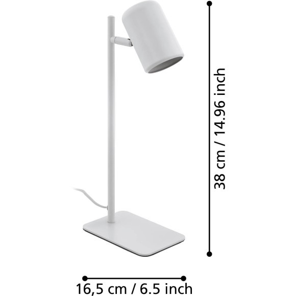 98856 EGLO CEPPINO (ЧЕППИНО) настольная LED-лампа GU10 4,5 Вт 3000 К, белая 98856 EGLO CEPPINO (ЧЕППИНО) настольная LED-лампа GU10 4,5 Вт 3000 К, белая