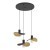 390395 EGLO SACEDA Подвесной светильник с тремя лампами E27, 120W, сталь, черный, золотой