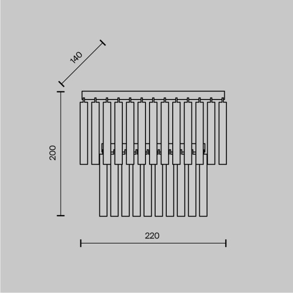 Бра Maytoni MOD093WL-01BS Colonne под лампу 1xE14 40W
