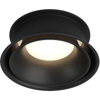 DK2403-BK Встраиваемый светильник влагозащ., IP 44, 10 Вт, GU10, черный, алюминий