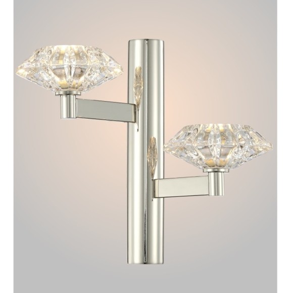 Бра Crystal Lux REBECA AP2 NICKEL Бра Crystal Lux REBECA AP2 NICKEL