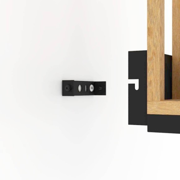 43745 Бра NAFFERTON, 1Х40W, E27, L100, H280, A125, сталь, черный/дерево, коричневый 43745 Бра NAFFERTON, 1Х40W, E27, L100, H280, A125, сталь, черный/дерево, коричневый