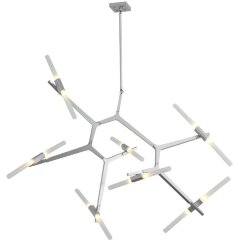 SL947.102.14 Люстра потолочная ST-Luce Серебристый/Белый G9 14*5W LACONICITA SL947.102.14 Люстра потолочная ST-Luce Серебристый/Белый G9 14*5W LACONICITA