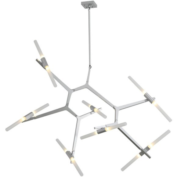 SL947.102.14 Люстра потолочная ST-Luce Серебристый/Белый G9 14*5W LACONICITA