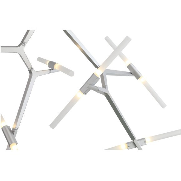 SL947.102.14 Люстра потолочная ST-Luce Серебристый/Белый G9 14*5W LACONICITA