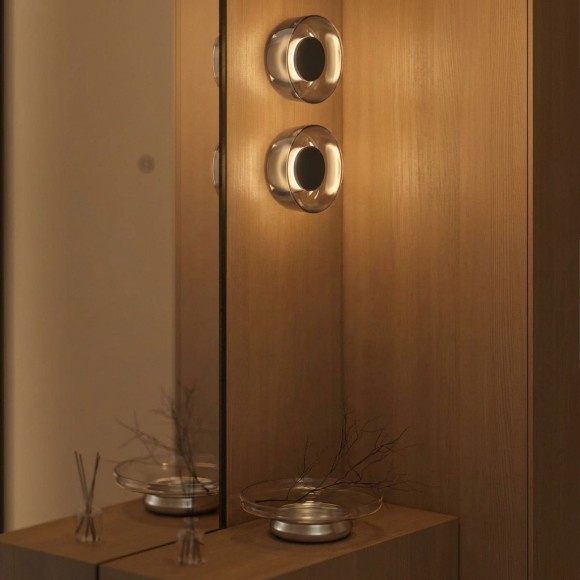 10466W Smoke wood LOFT IT TOTEM Настенный светильник со встроенным LED 6 Вт, 3000 К, дымчатое стекло, IP20, 220 В