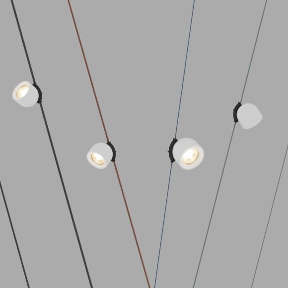 DK5541-WH+BK Cветодиодный светильник на ременный шинопровод Denkirs Belty CRI90+ 3000К 1250Лм 38° 12Вт
