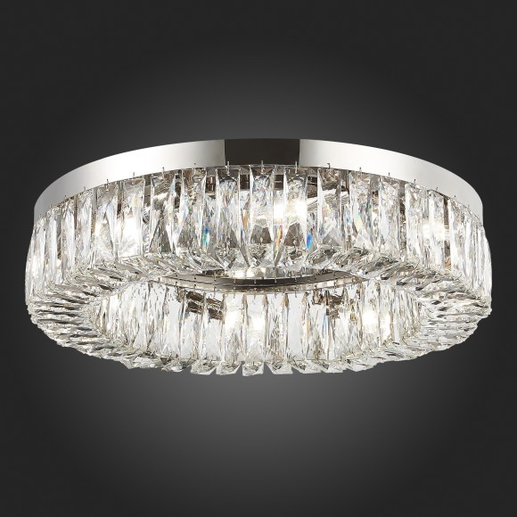 SL1226.102.08 Люстра потолочная ST-Luce Никель/Прозрачный E14 8*40W Rifrazio