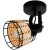 43324 Светильник настенно-потолочный ANWICK 1, 1x40W(E27), сталь, черный/ротанг, натуральный