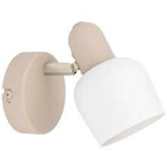 900714 Спот CORATO, 1X18W (E14), L85, H125, A150, сталь, песочный, матовый никель / стекло, белый