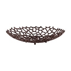 429659 Чаша декоративная KIMITSU, ?450, H90, коричневый