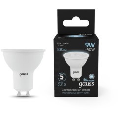 101506209 Комплект из 10 светодиодных ламп Gauss Софит 9W 830Lm 4100K GU10 101506209 Комплект из 10 светодиодных ламп Gauss Софит 9W 830Lm 4100K GU10