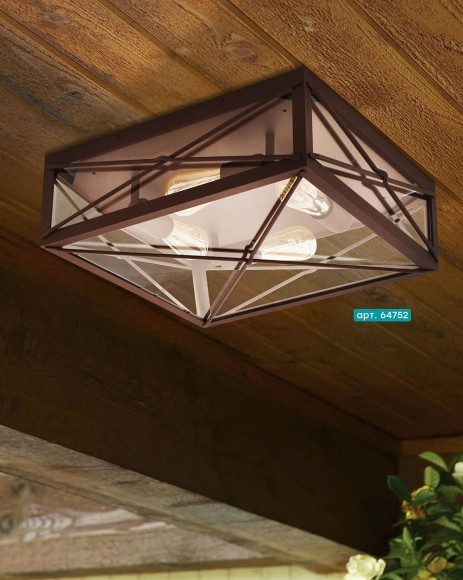 64752 Уличный настенно-потолочный светильник GAUDESI