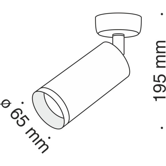 Накладной потолочный светильник Maytoni C017CW-01B FOCUS под лампу 1xGU10 50W