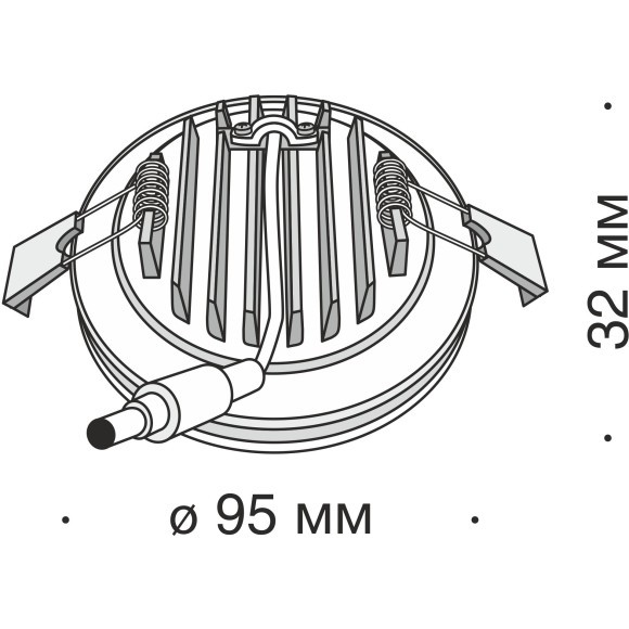 Встраиваемый светильник Maytoni DL2001-L12W Phanton светодиодный LED 12W