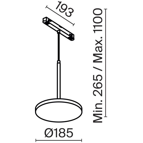 TR123-2-15W3K-B Трековый магнитный светодиодный светильник Maytoni Exility CRI90+ 3000К 708Лм 120° 15Вт