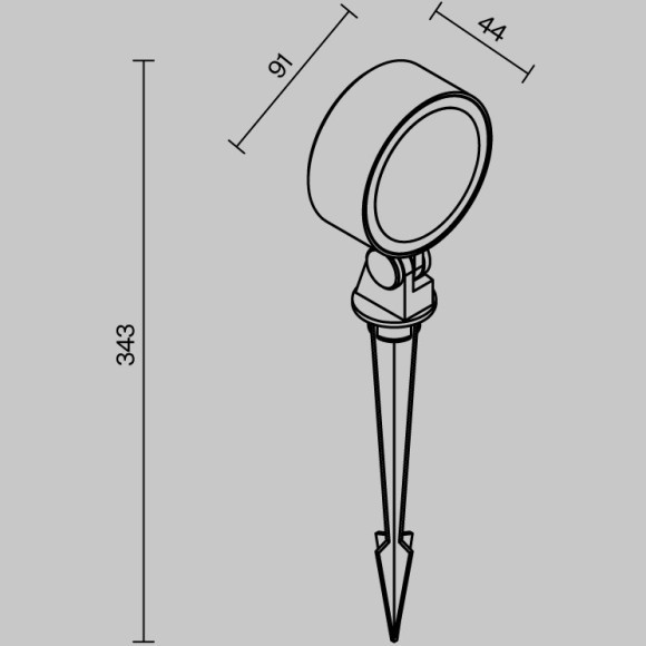 Ландшафтный светильник Maytoni Core O495FL-L18B3K