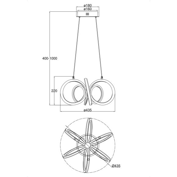 Подвесной светильник Freya FR6047PL-L120W Подвесной светильник Freya FR6047PL-L120W