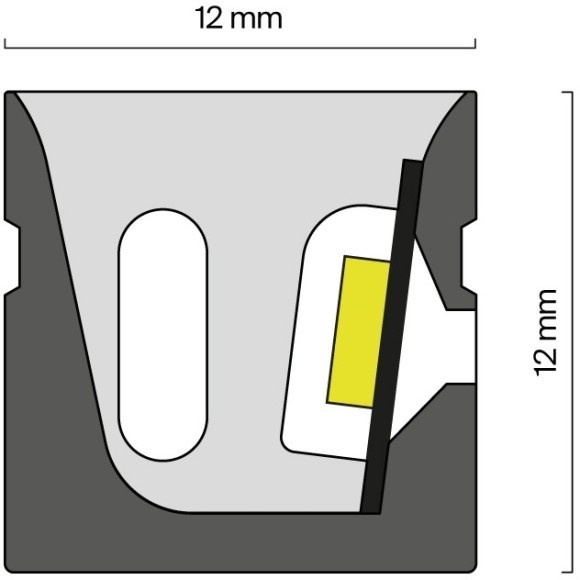 Неон Гибкий неон 12x12 24В 14,4Вт/м RGB IP67 5м 432024