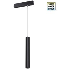 359963 Подвесной трековый светодиодный светильник с перекл. цвет. температуры 3000;4000;6000К, 220В, 10Вт, 600Лм, CRI90 Novotech VECTOR 359963 Подвесной трековый светодиодный светильник с перекл. цвет. температуры 3000;4000;6000К, 220В, 10Вт, 600Лм, CRI90 Novotech VECTOR