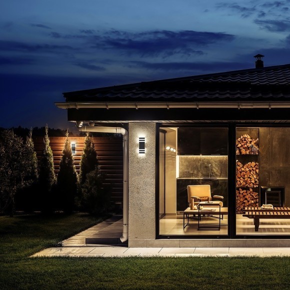 Уличный настенный светильник Maytoni O578WL-02B Unter den Linden IP54 под лампы 2xE27 60W