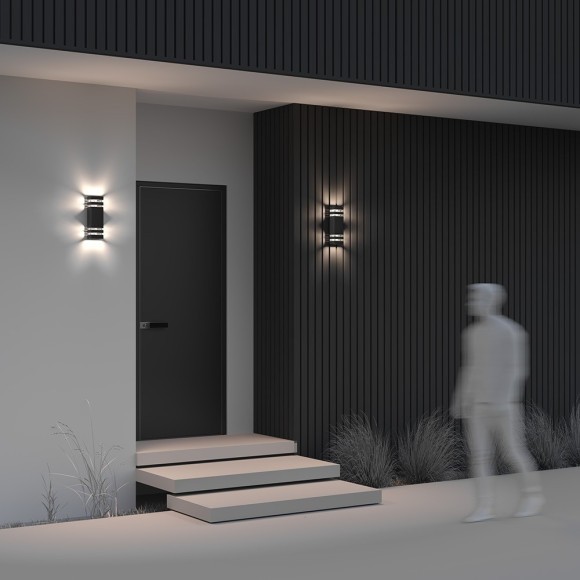 Уличный настенный светильник Maytoni O578WL-02B Unter den Linden IP54 под лампы 2xE27 60W