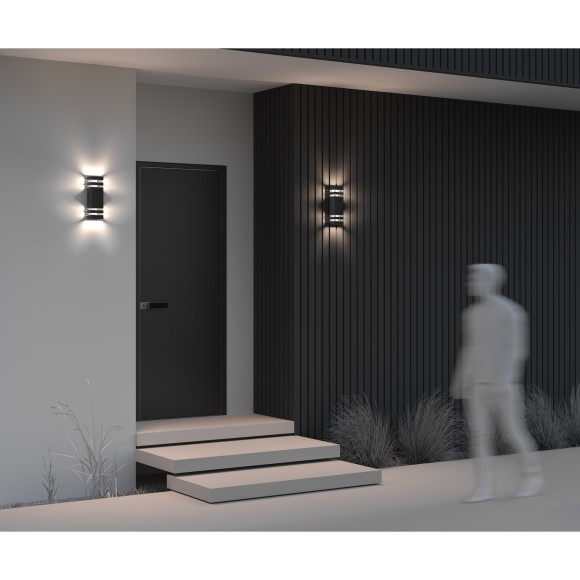 Уличный настенный светильник Maytoni O578WL-02B Unter den Linden IP54 под лампы 2xE27 60W