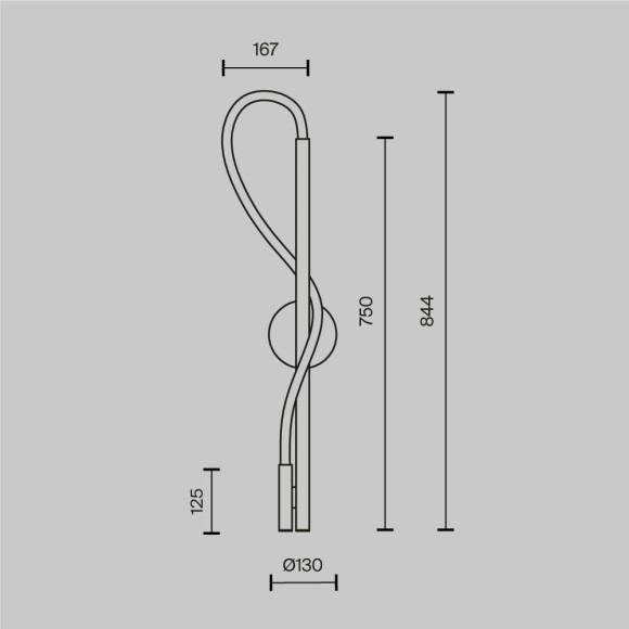 Настенный светильник (бра) Maytoni MOD146WL-L12B3K