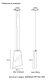 MARINA SP10W LED 2380/210 Crystal Lux Подвесной светильник золотой с белым мраморным плафоном, LED 10 Вт, 3000 К, 700 Лм, CRI 80, IP20, 220 В